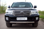 Toyota Land Cruiser 200. 2012- Защита переднего бампера 75х42 овал