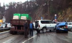 ДТП на Мамайском перевале с участием восьми автомобилей