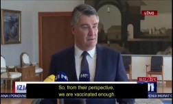 Президент Хорватии выступил против бесконечной вакцинации и паники в СМИ