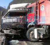 Крупная авария по дороге на Красную Поляну
