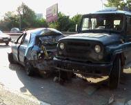 13 автомобилей и автобус столкнулись в Сочи на Мамайском перевале