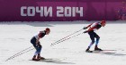 Нас не догонят! Российские лыжники заняли весь пьедестал олимпийской гонки на 50 км.